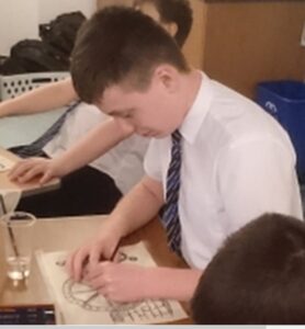 Blairgowrie High School Project weaves its way through the pandemic 1 image of a pupil doing work